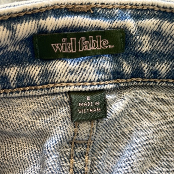 Spotted Blue Wild Fable High Rise Ripped Jeans - Picture 4 of 7